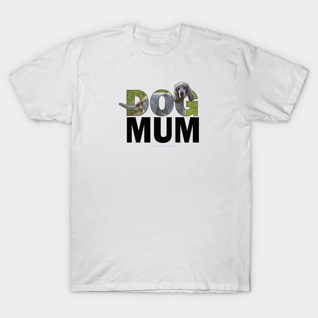 DOG MUM - spaniel oil painting word art T-Shirt by DawnDesignsWordArt